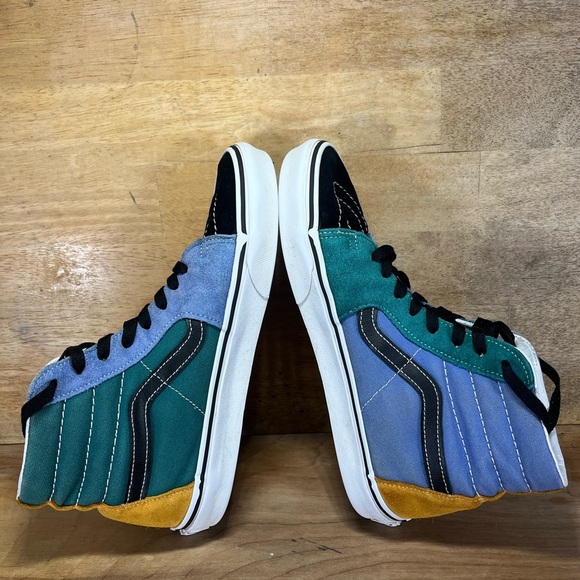 VANS Sk8 Hi Mix & Match SUEDE/Canvas Mens Size 8 Shoes Sneakers Multicolor - Picture 6 of 10